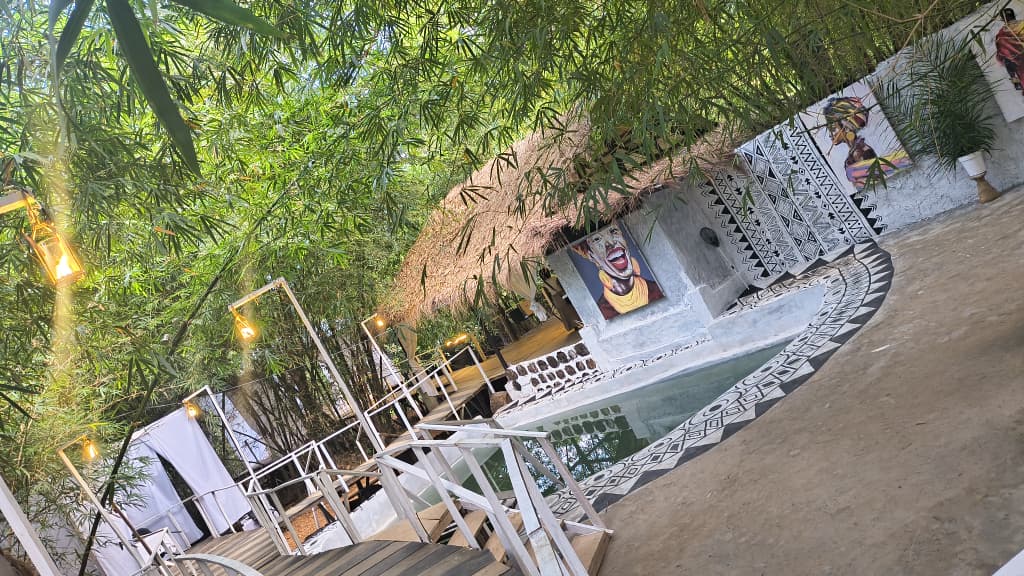 Gallery and pool area