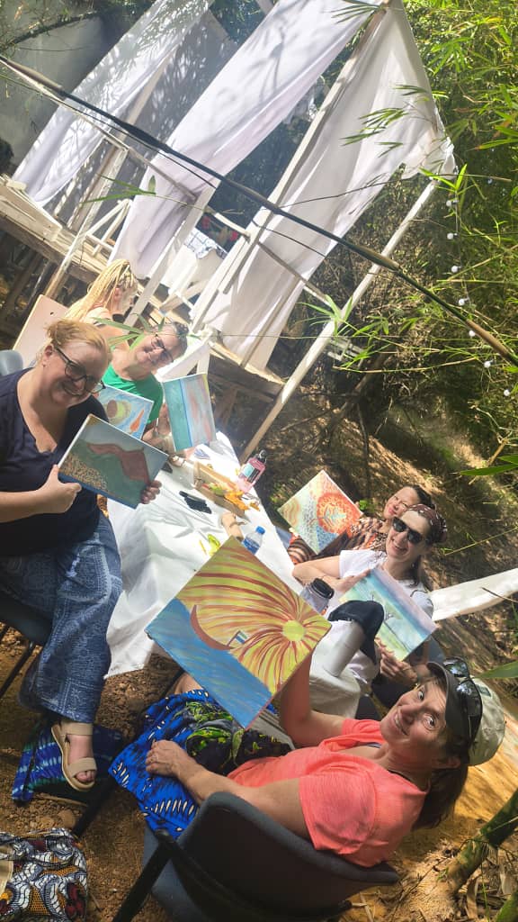 Painting class guests